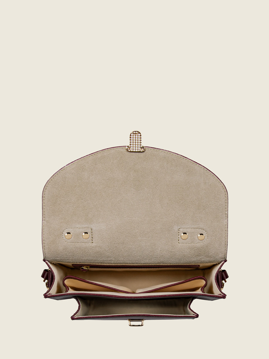 Sac Bandoulière - Mlle George 2 - Pourpre