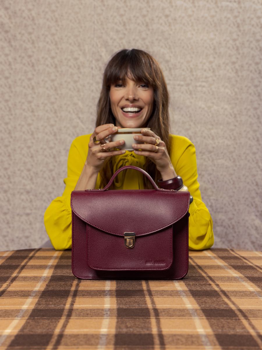 Sac Bandoulière - Mlle George 2 - Pourpre