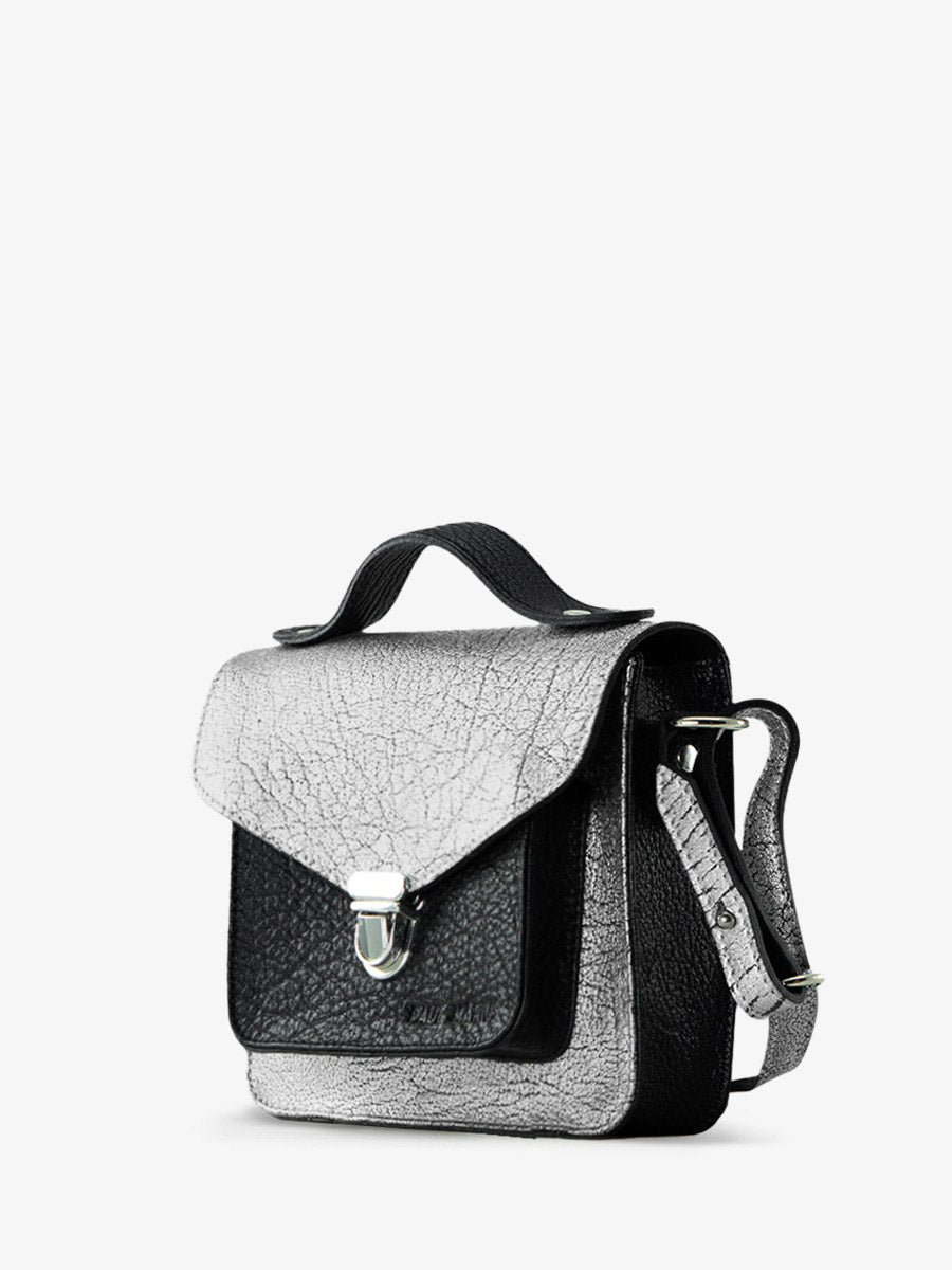 Sac Bandoulière - Mlle George XS - Argent Noir