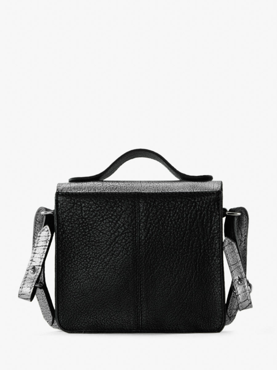 Sac Bandoulière - Mlle George XS - Argent Noir