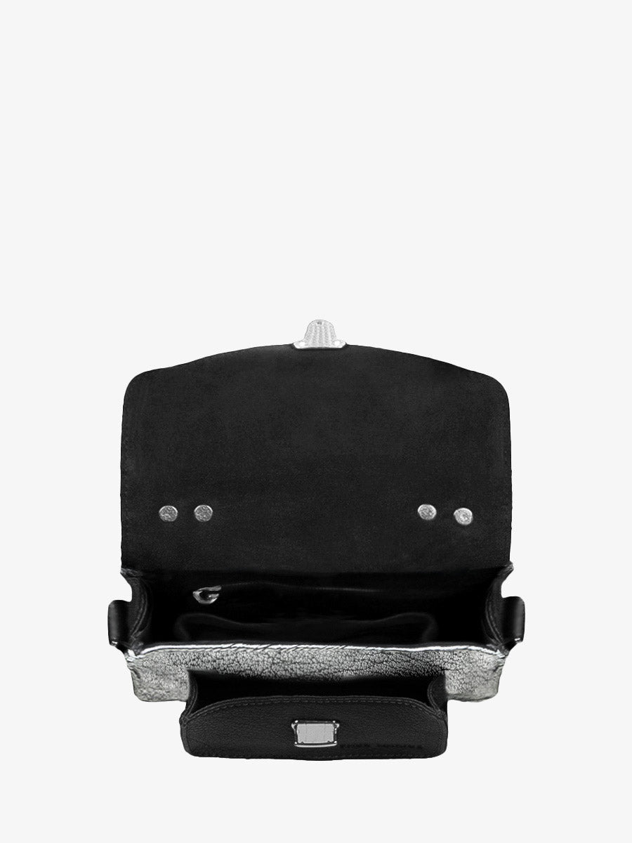 Sac Bandoulière - Mlle George XS - Argent Noir