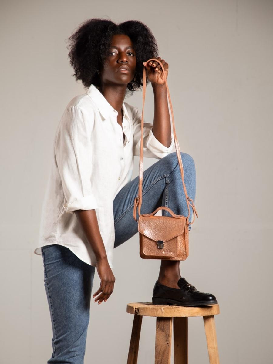 Sac Bandoulière - Mlle George XS - Or rose