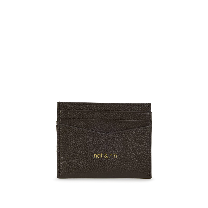 Porte cartes - Many Ébène grainé