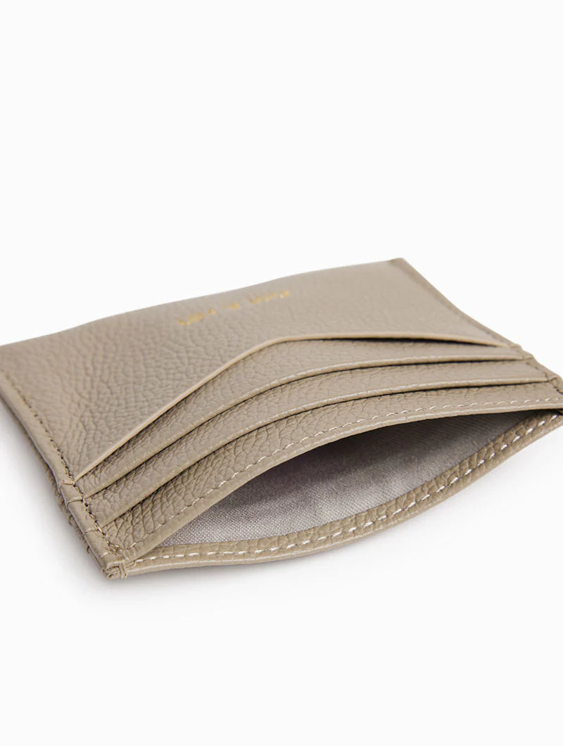 Porte cartes - Many Grège grainé