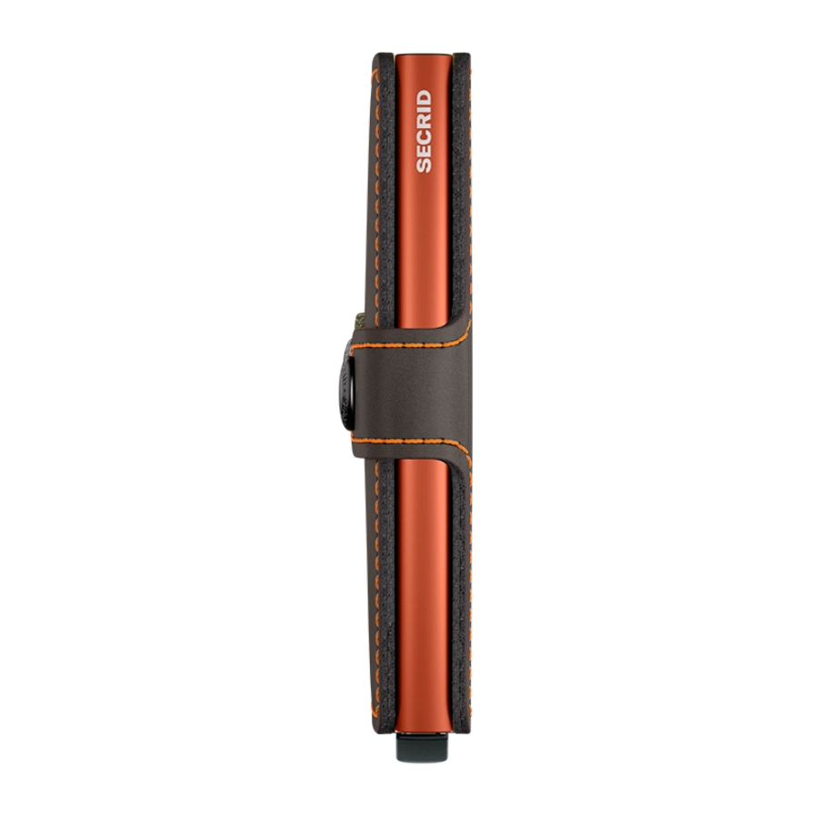 Porte cartes RFID - Miniwallet Matte Truffle Orange