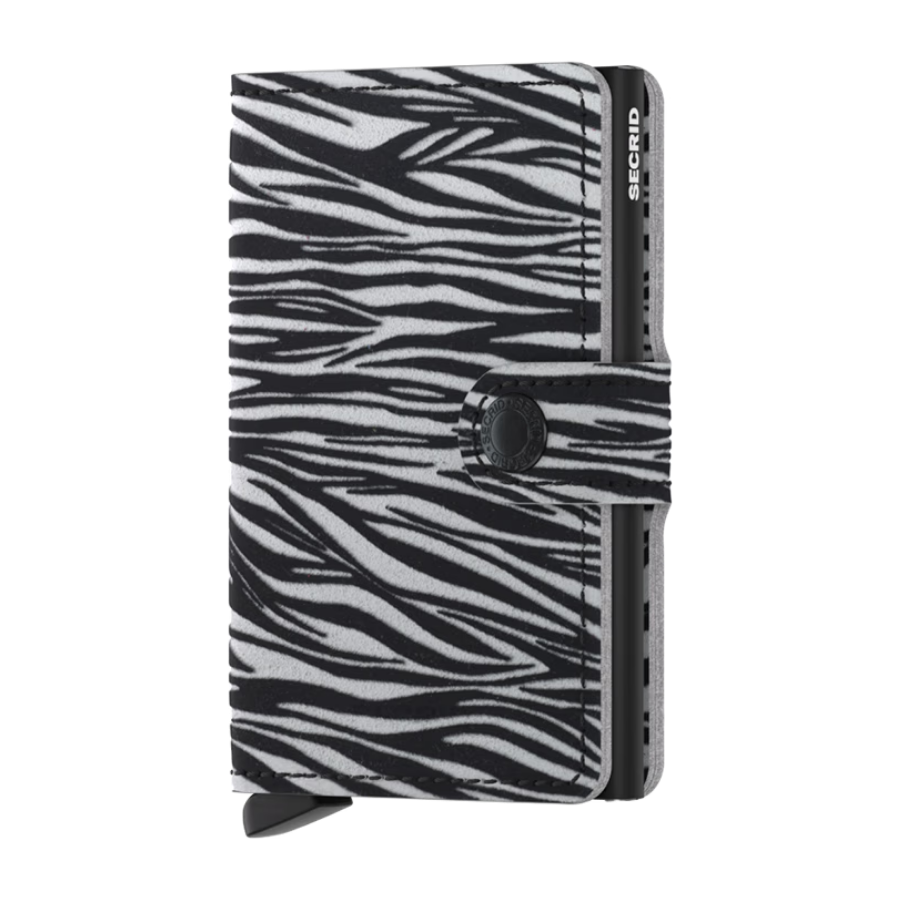 Porte cartes RFID - Miniwallet Zebra Grey