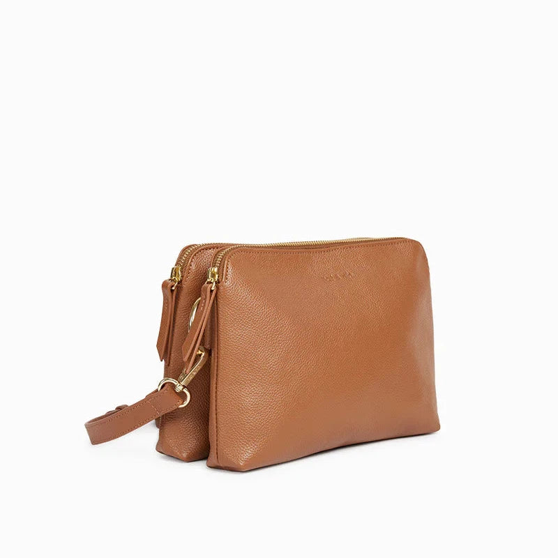 Sac bandoulière - Nael Noisette grainé