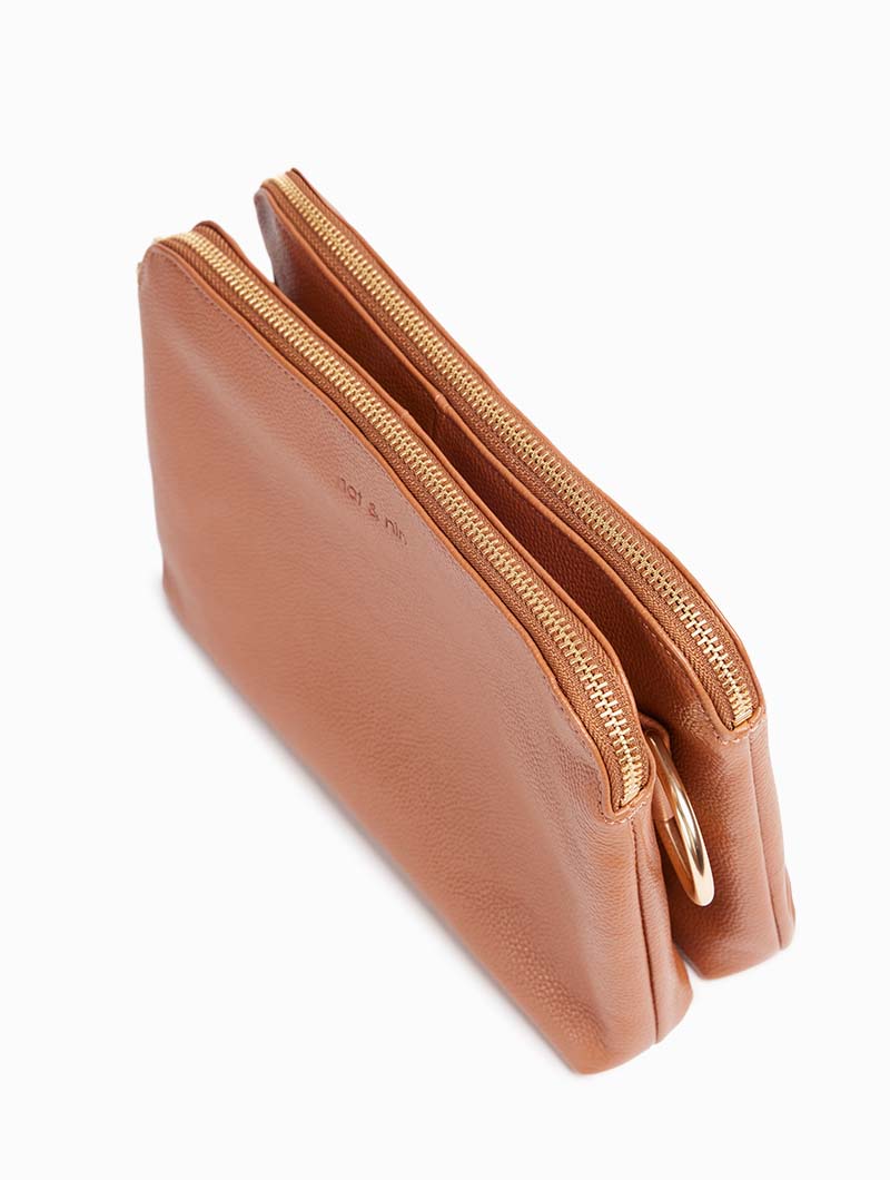 Sac bandoulière - Nael Noisette grainé