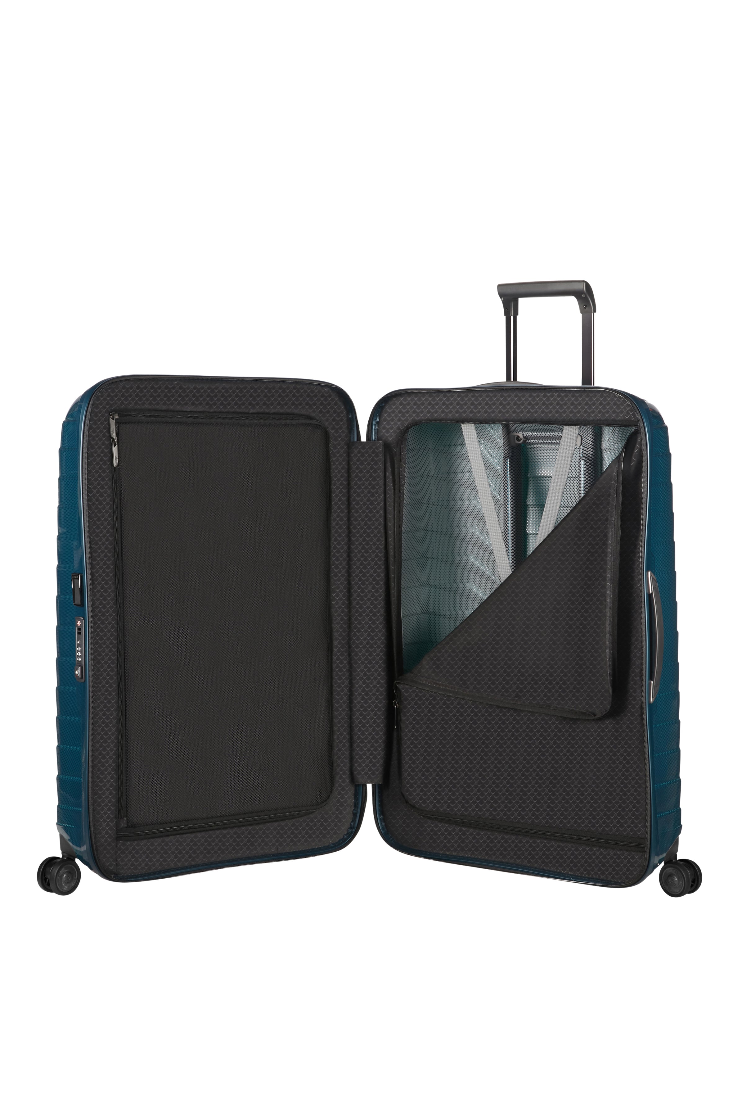 Valise Proxis 4 roues 69cm - Bleu Pétrol