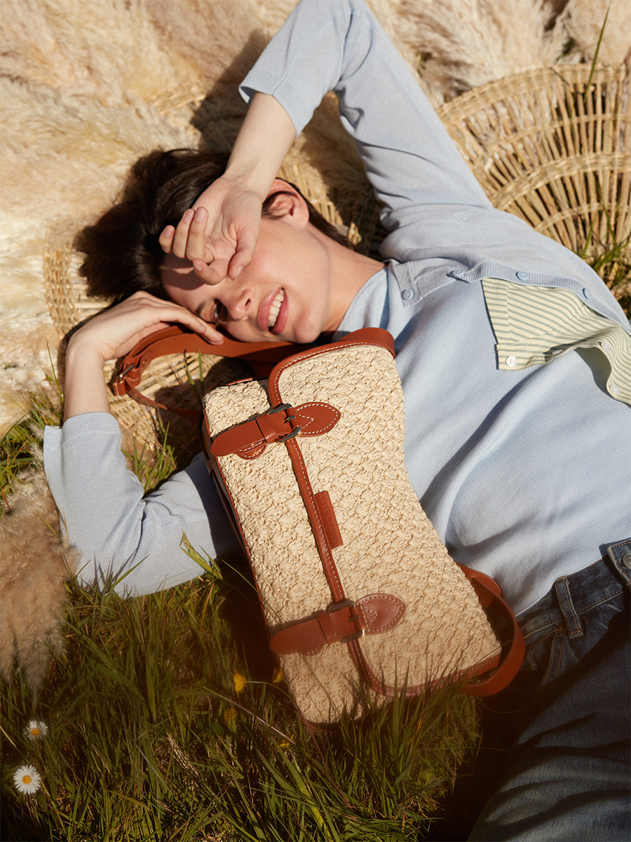 Sac Bandoulière - Loulou - Naturel/Cognac