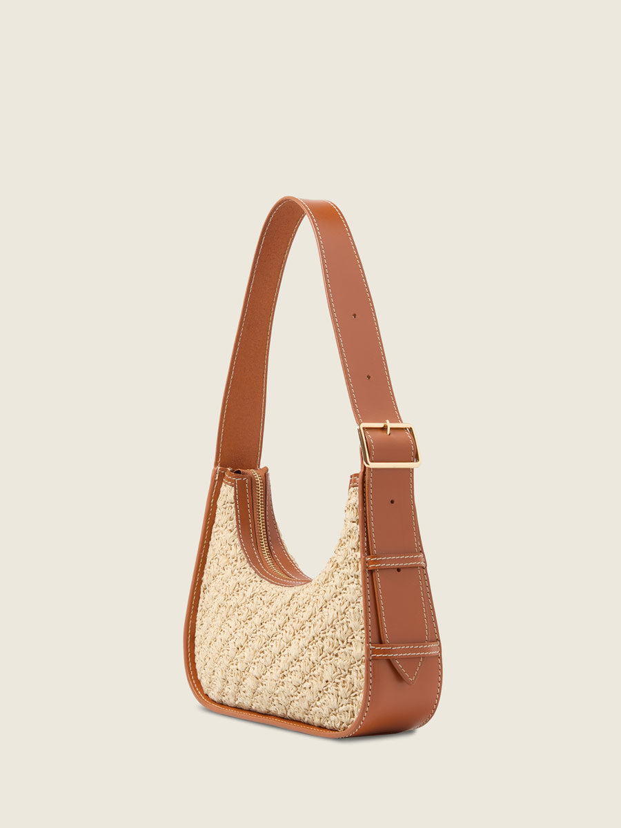 Sac Porté Epaule - Victoire XS - Naturel/Cognac