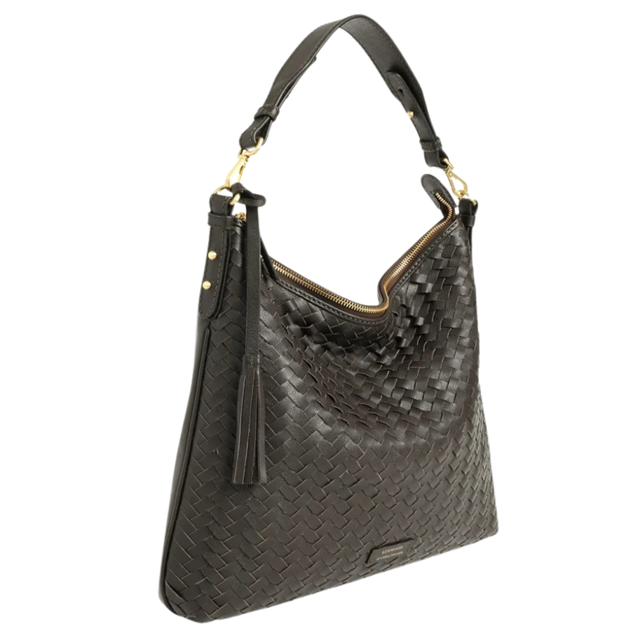 Sac Hobo Tressé Zippé - Sharon Chocolat