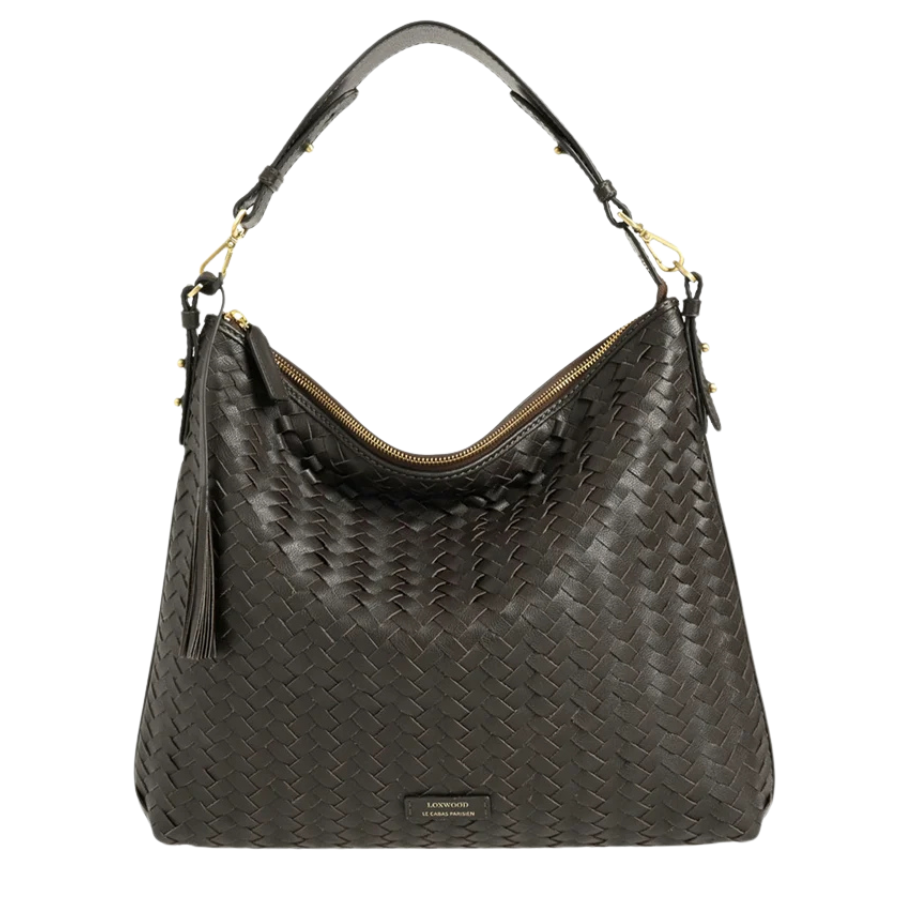 Sac Hobo Tressé Zippé - Sharon Chocolat