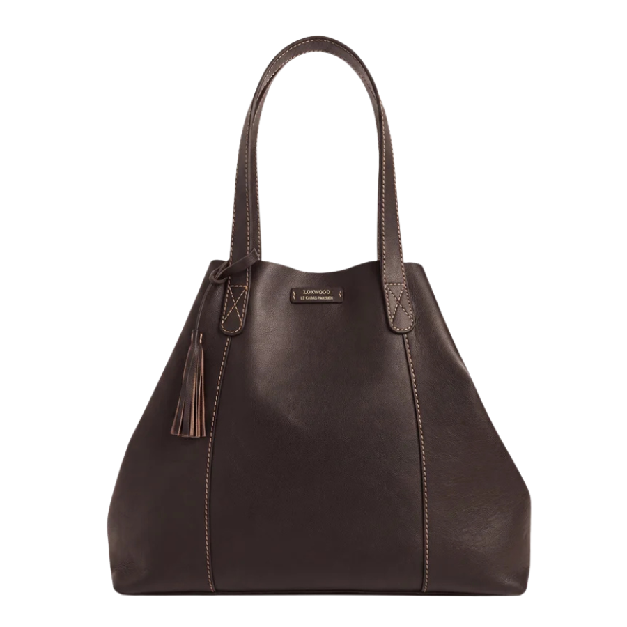 Grand Sac Cabas Cuir Lisse - Odéon Coffee