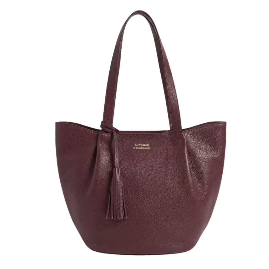 Sac Porté Épaule Zippé - Alma Bordeau