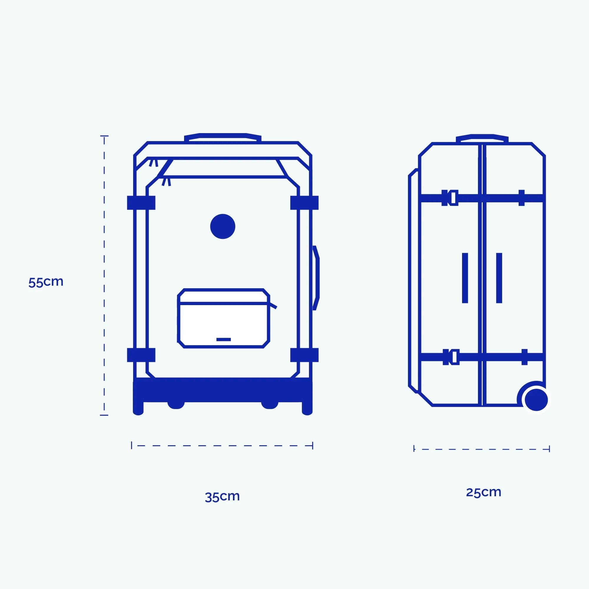Sac de voyage à roulettes / Sac à Dos - Reykjavick