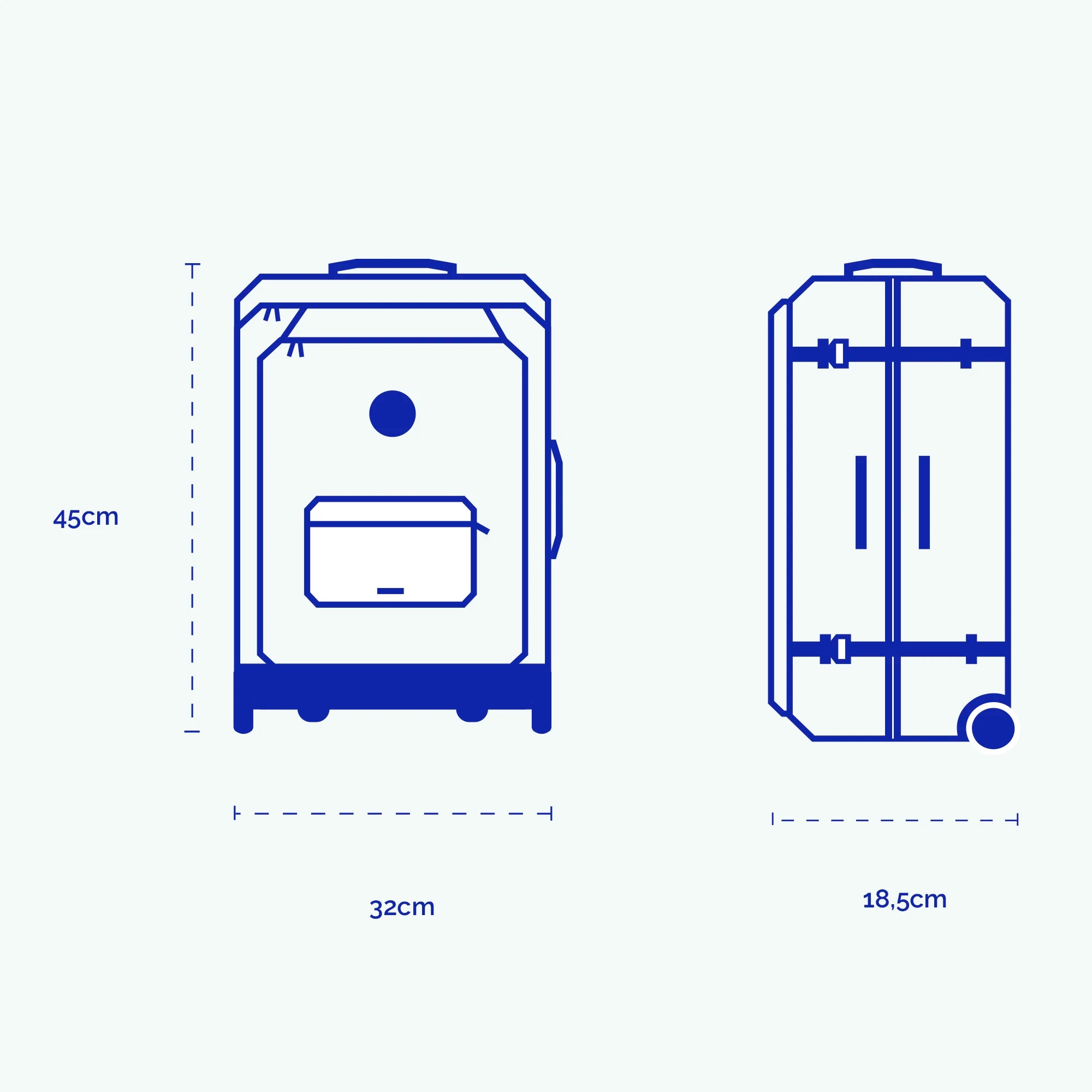 Sac de voyage à roulettes / Sac à Dos XS - Amiens