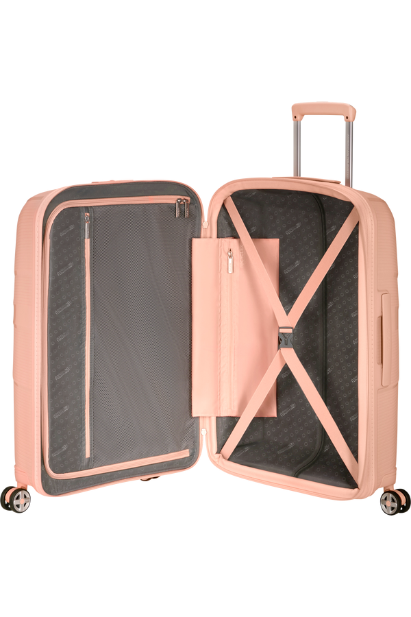 Valise 4 roues- Starvibe 67cm Metallic Peach