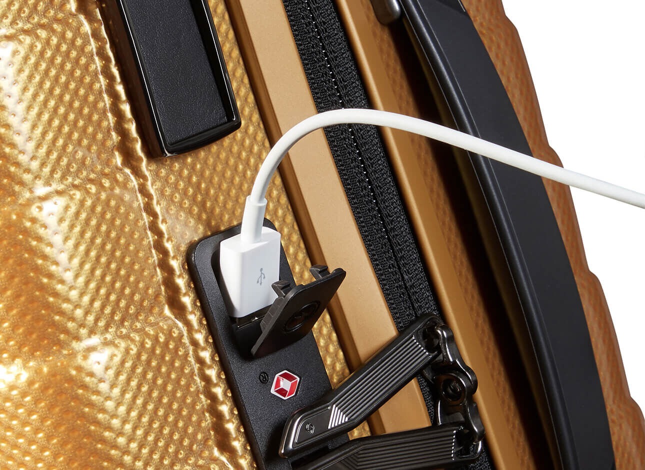 Valise Proxis 4 roues 55 Slim - Honey Gold - Extensible