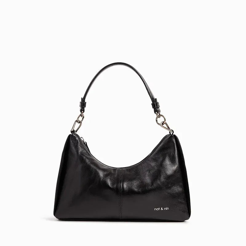Sac Baguette - Réjina Noir Glacé