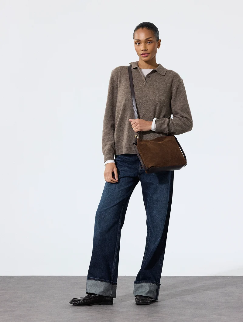 Sac bandoulière - Mini Moreen Ébène