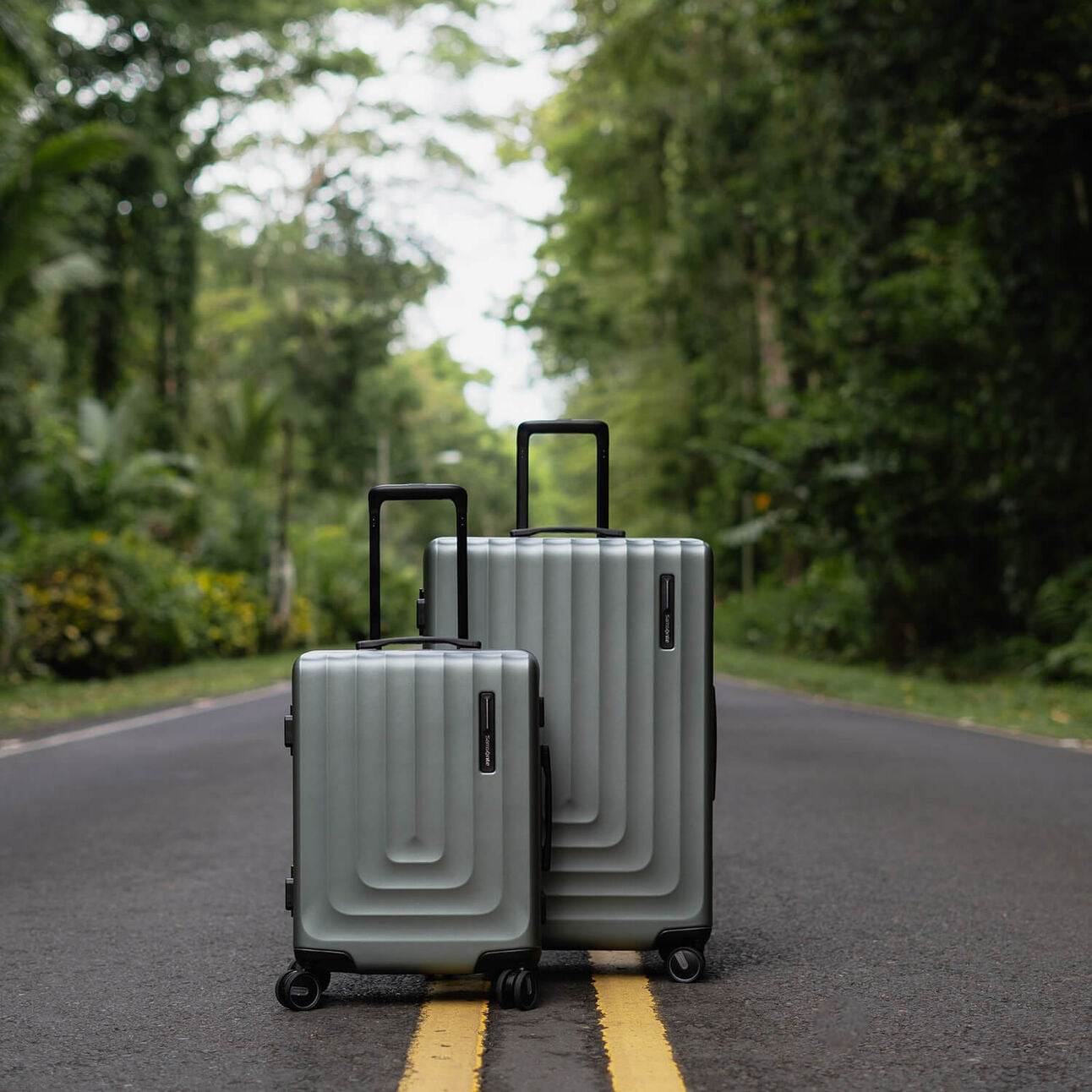 Valise Cabine 4 roues 55 cm - Focus - Matt Sage Kaki