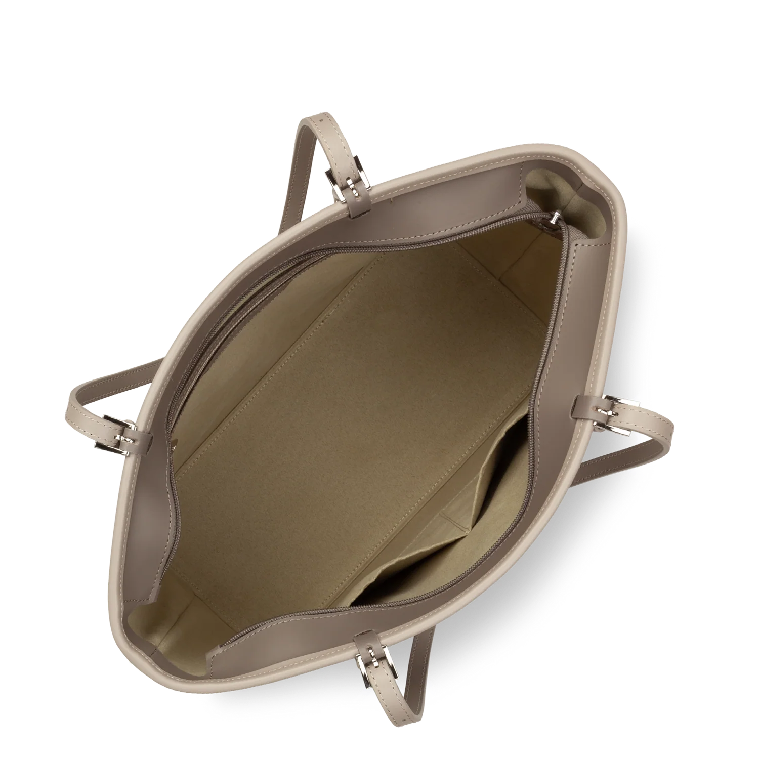 Sac cabas - Smooth M Taupe - Galet