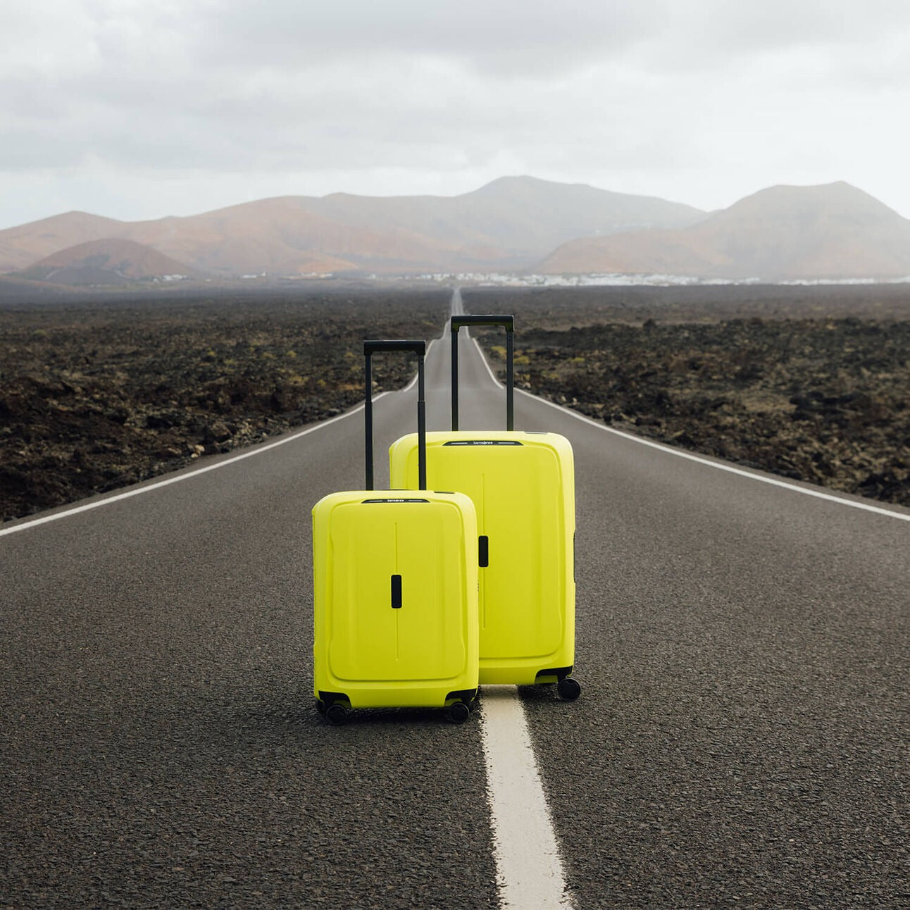 Valise 4 roues - Essens 69cm Lime