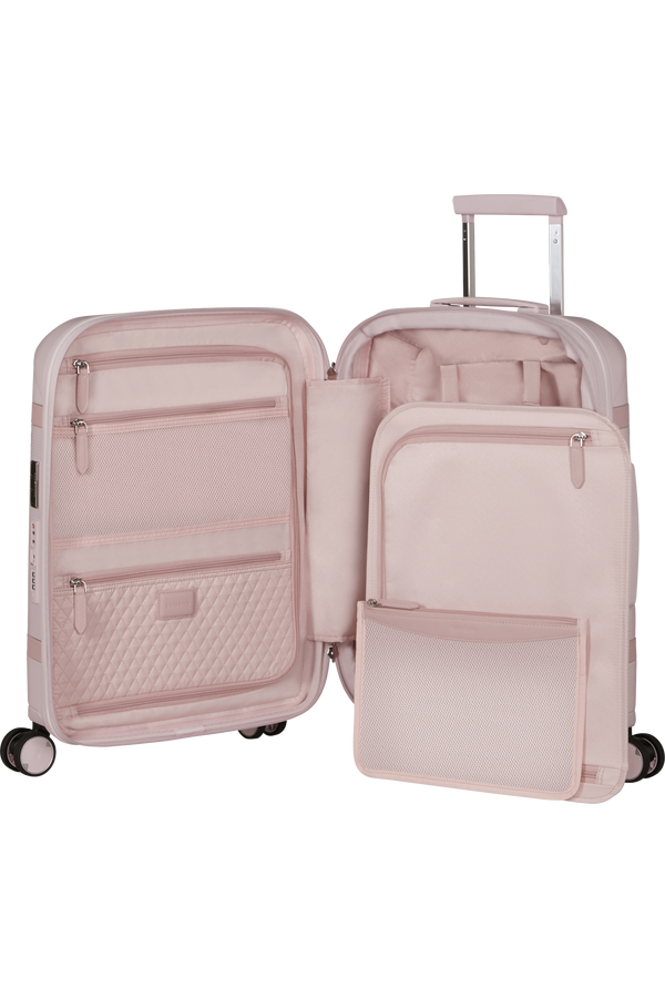 Valise cabine 4 roues - Image 55cm Rose easy access