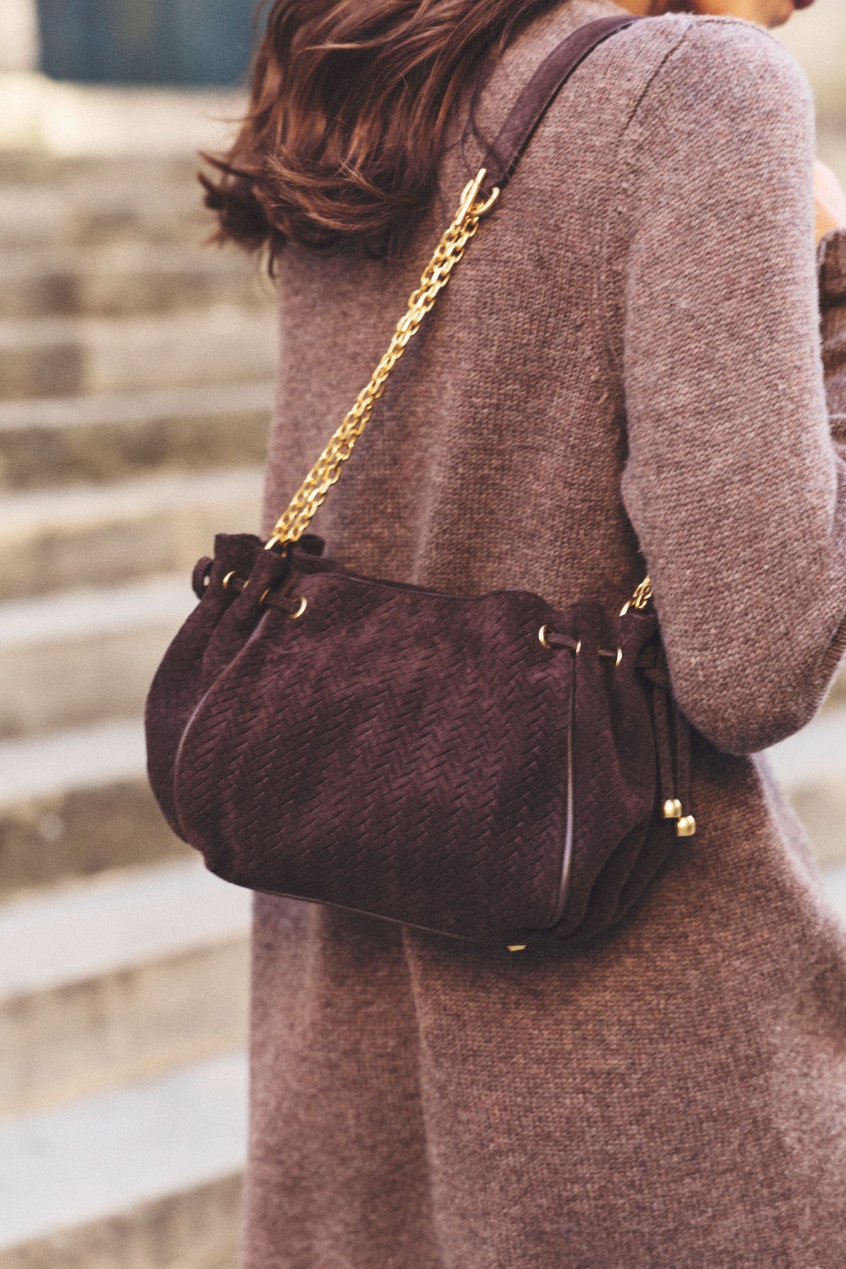 Sac à main - Mini Dany 24H Velours Cacao