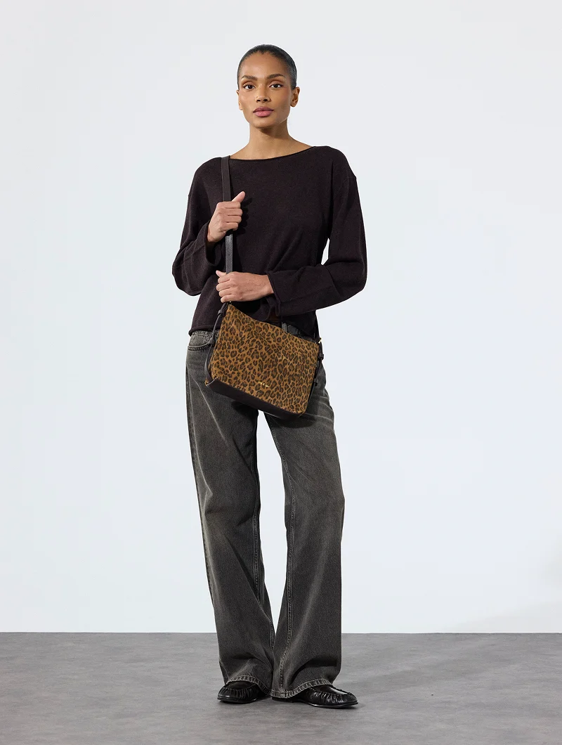 Sac bandoulière - Mini Moreen Léopard