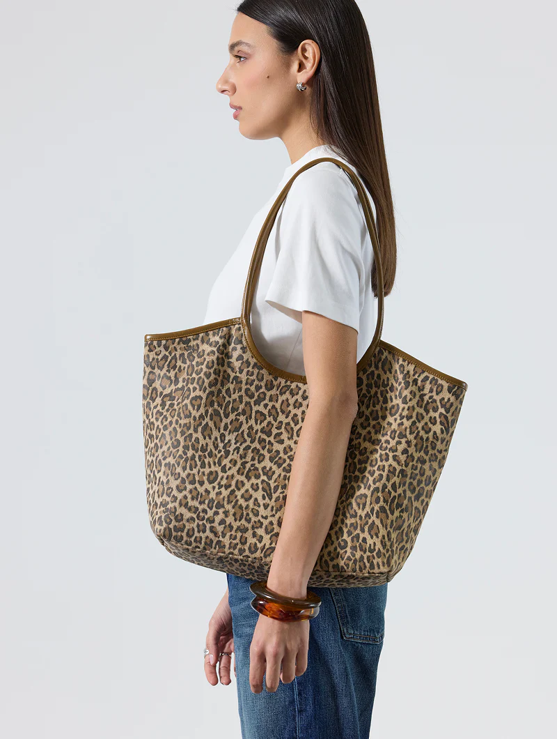 Sac Cabas - Milan Léopard Beige