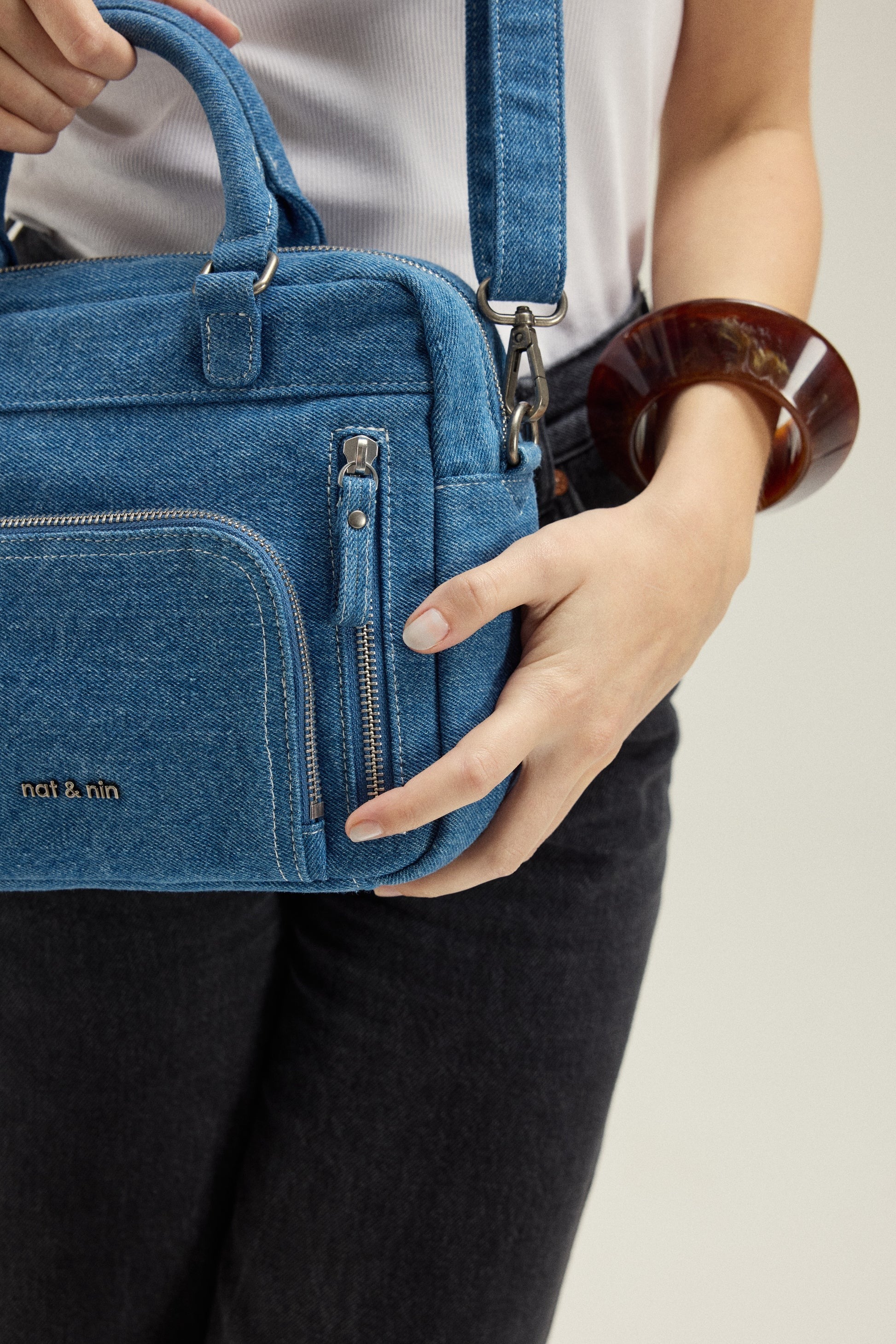 Sac à main - Mini Macy Denim Blue