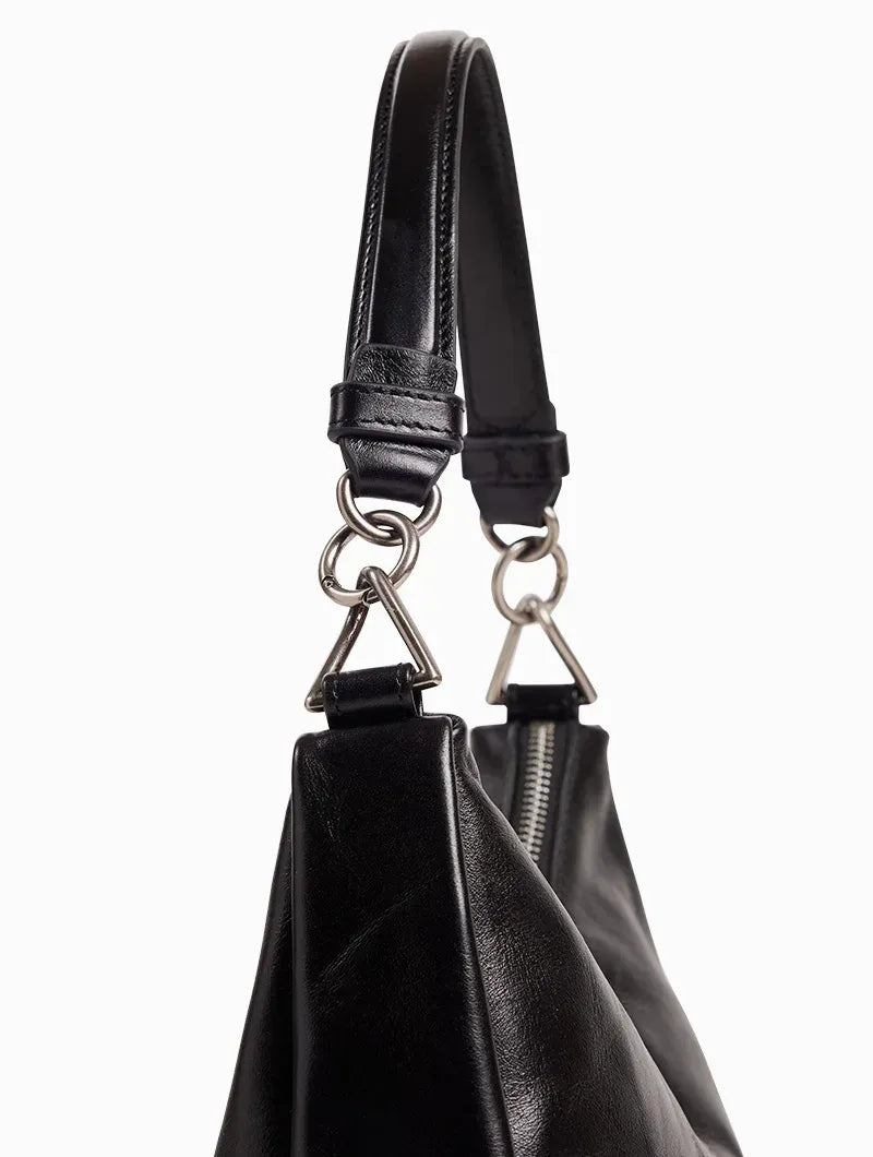 Sac Baguette - Réjina Noir Glacé