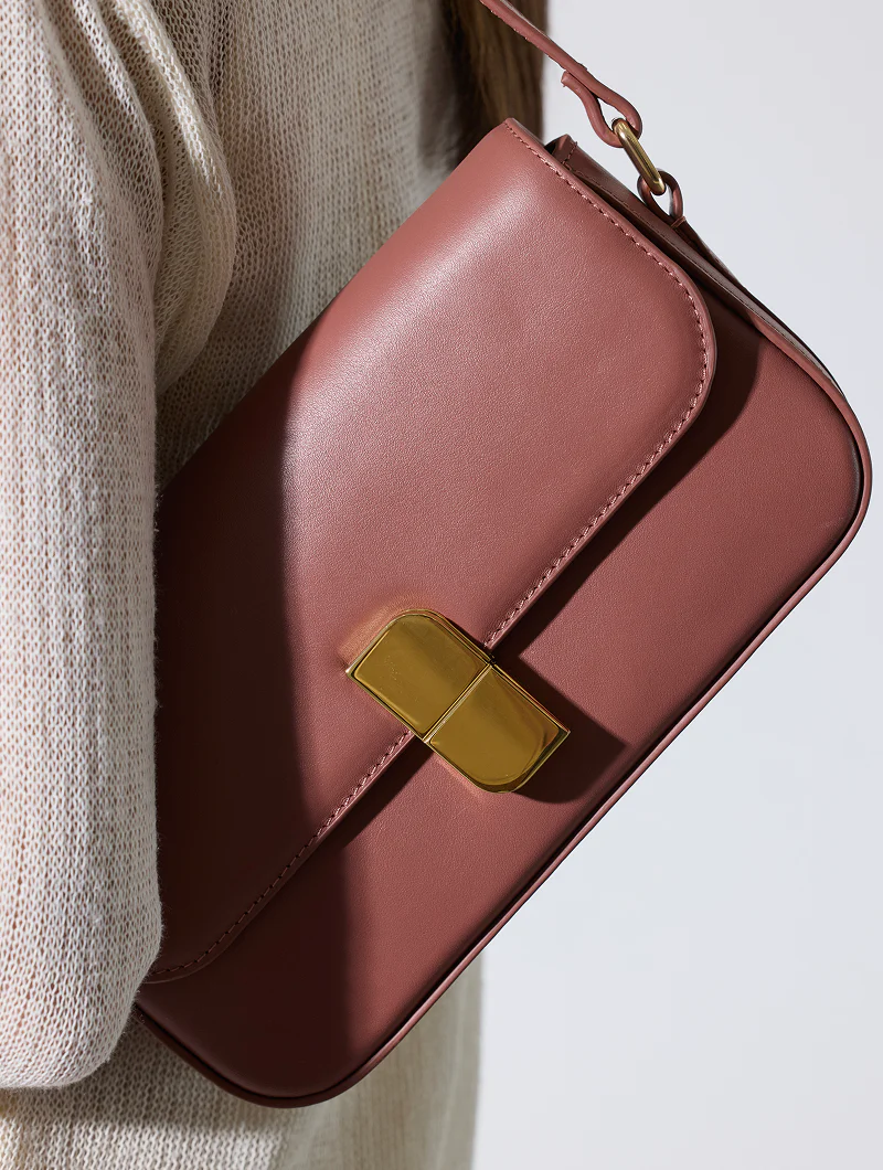 Sac baguette - Alice Small Bois de rose