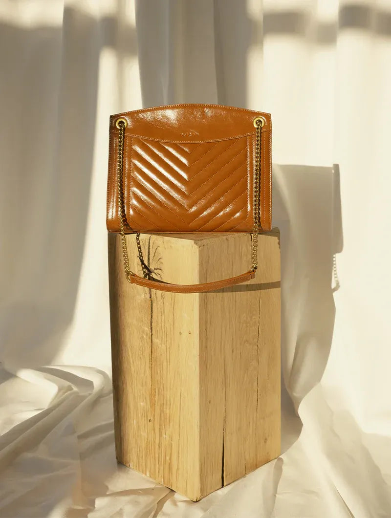 Sac bandoulière - Simone Cognac