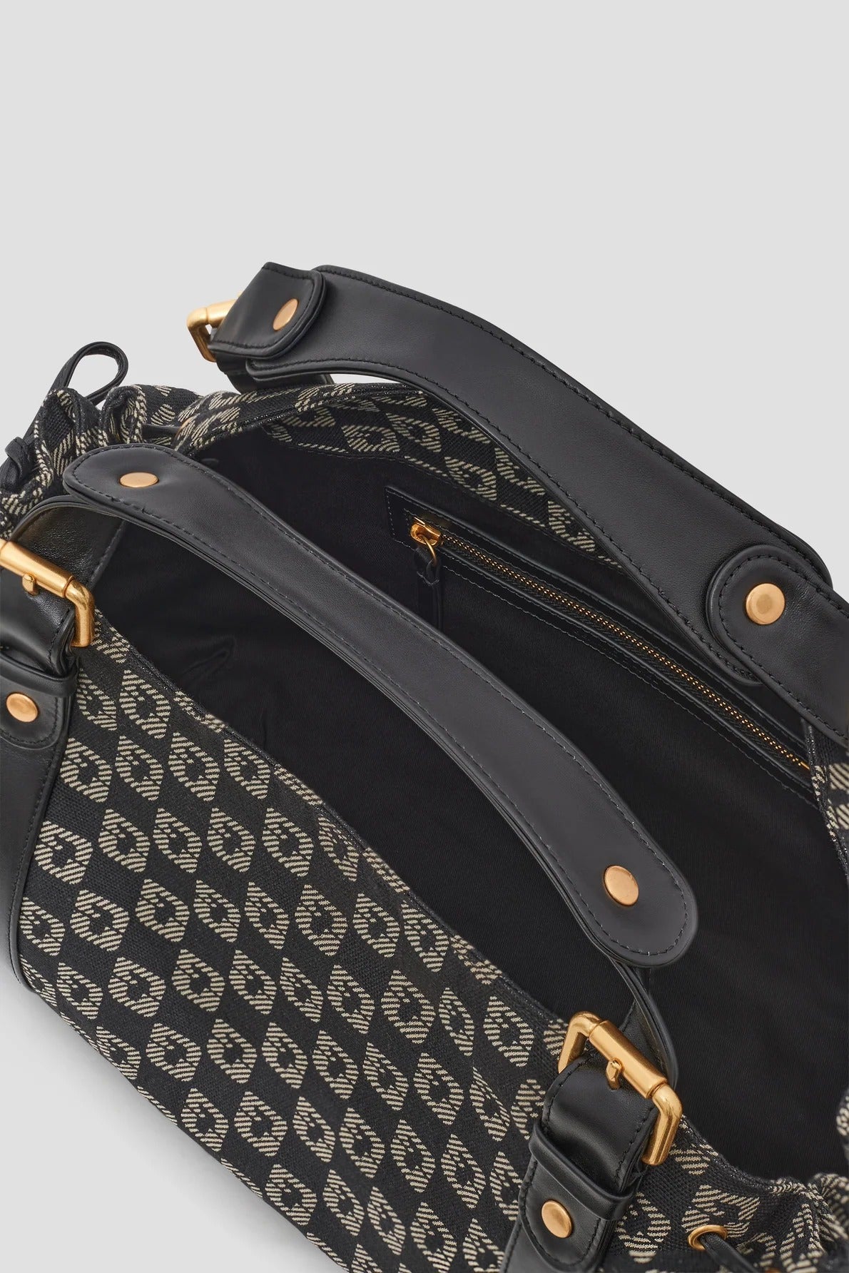 Sac à main - 24H Noir Toile Jacquard