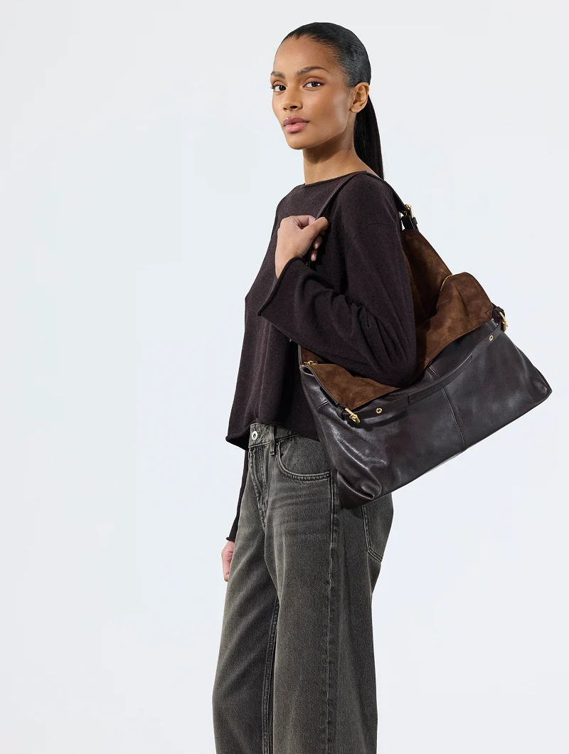 Sac Porté épaule - Athéna Ébène