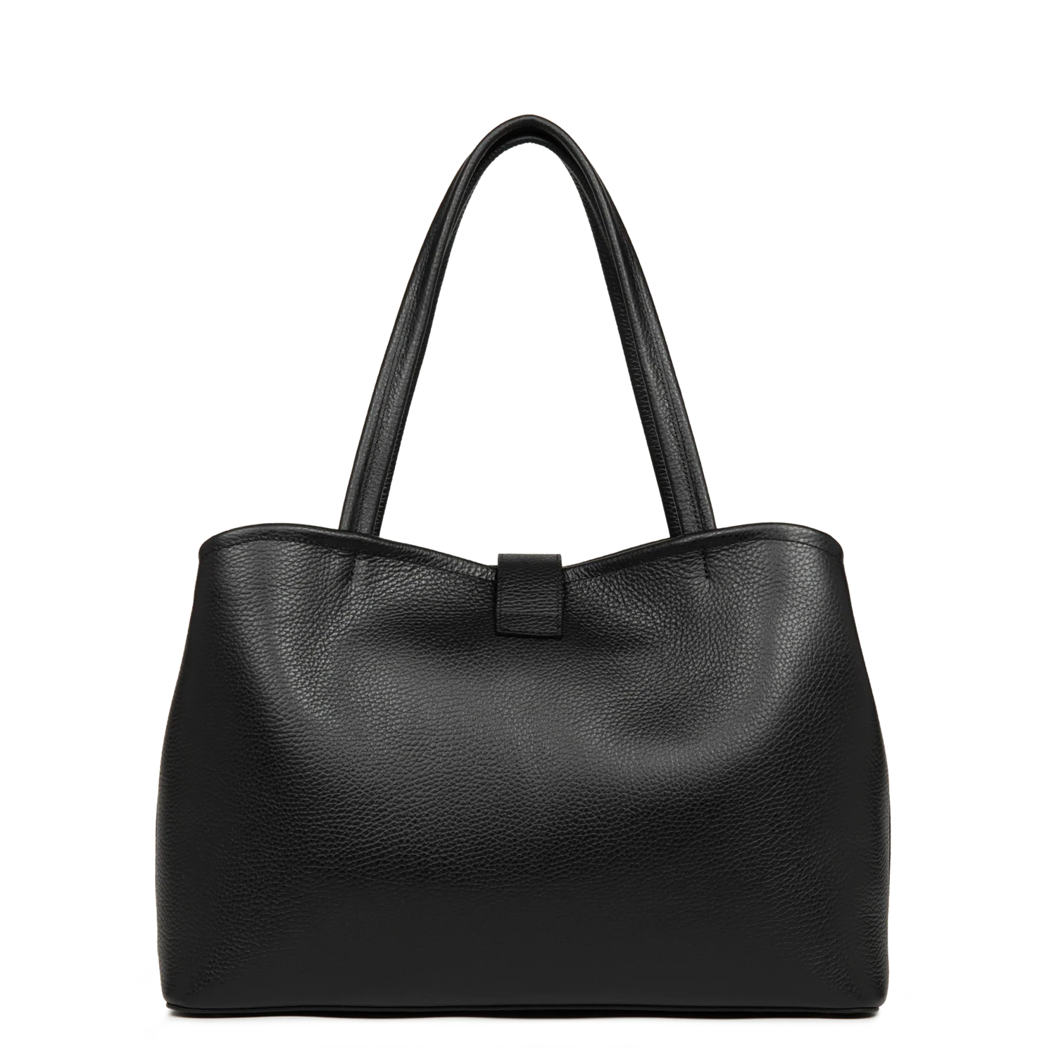 Grand Sac à main - Top Double Noir
