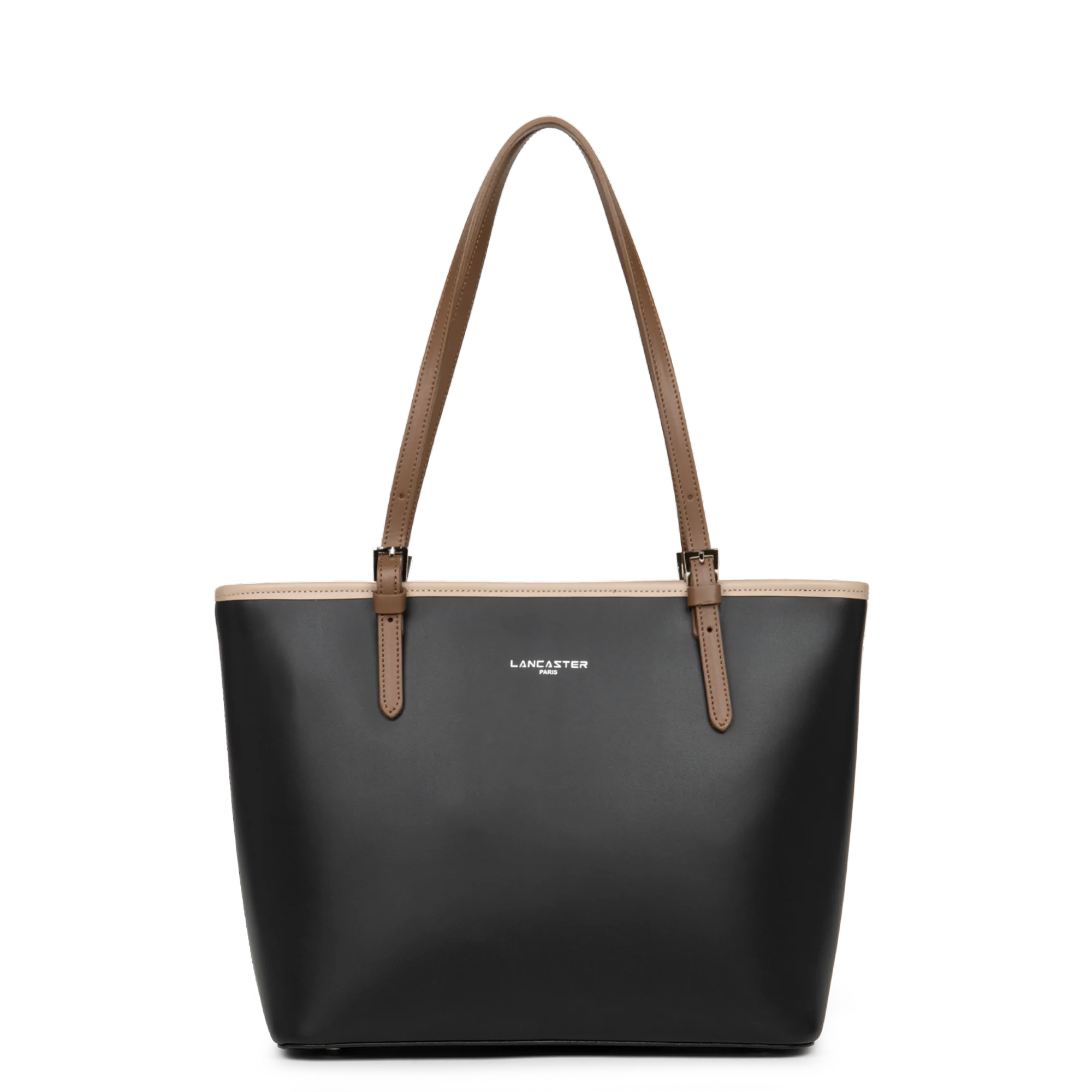 Sac cabas - Smooth S Noir - Nude - Vison