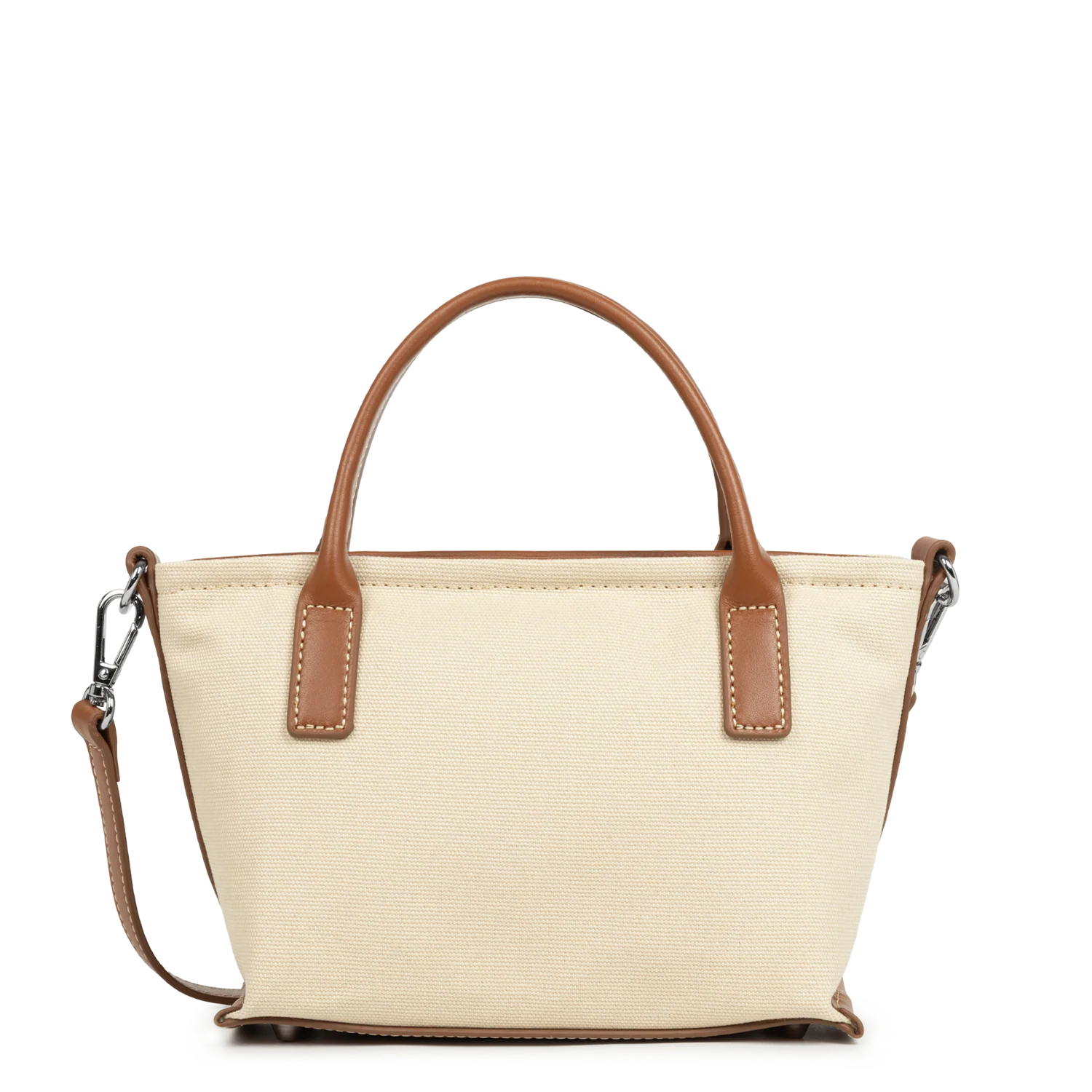 Mini Sac Cabas - Canvas KBA Beige Cognac
