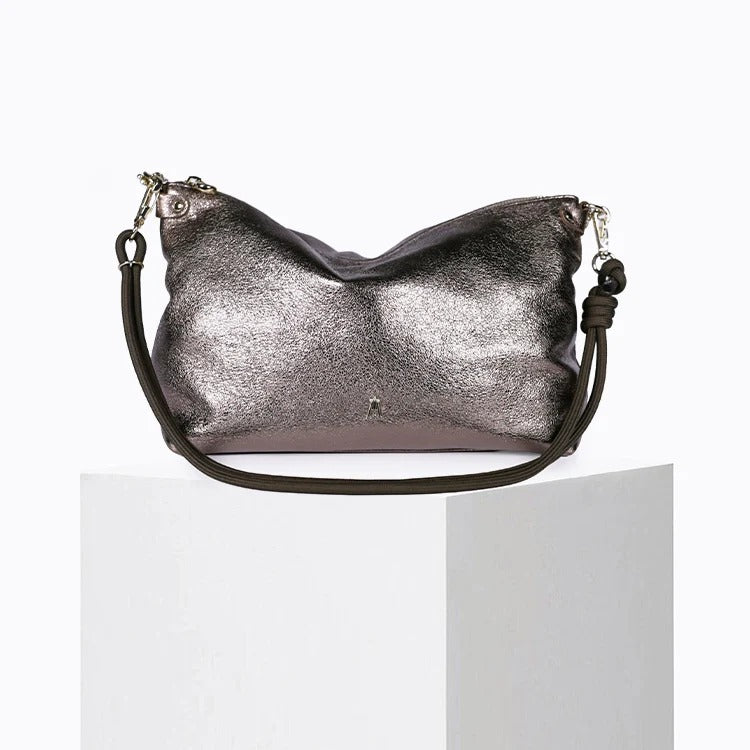 Sac hobo - Mallow Métal Taupe