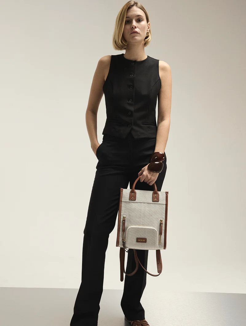 Sac à dos - Macy Backpack toile Noisette