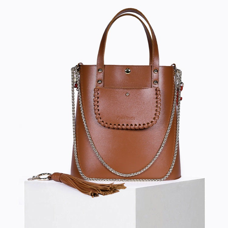 Sac bandoulière / Sac seau - Grand Ame Tan