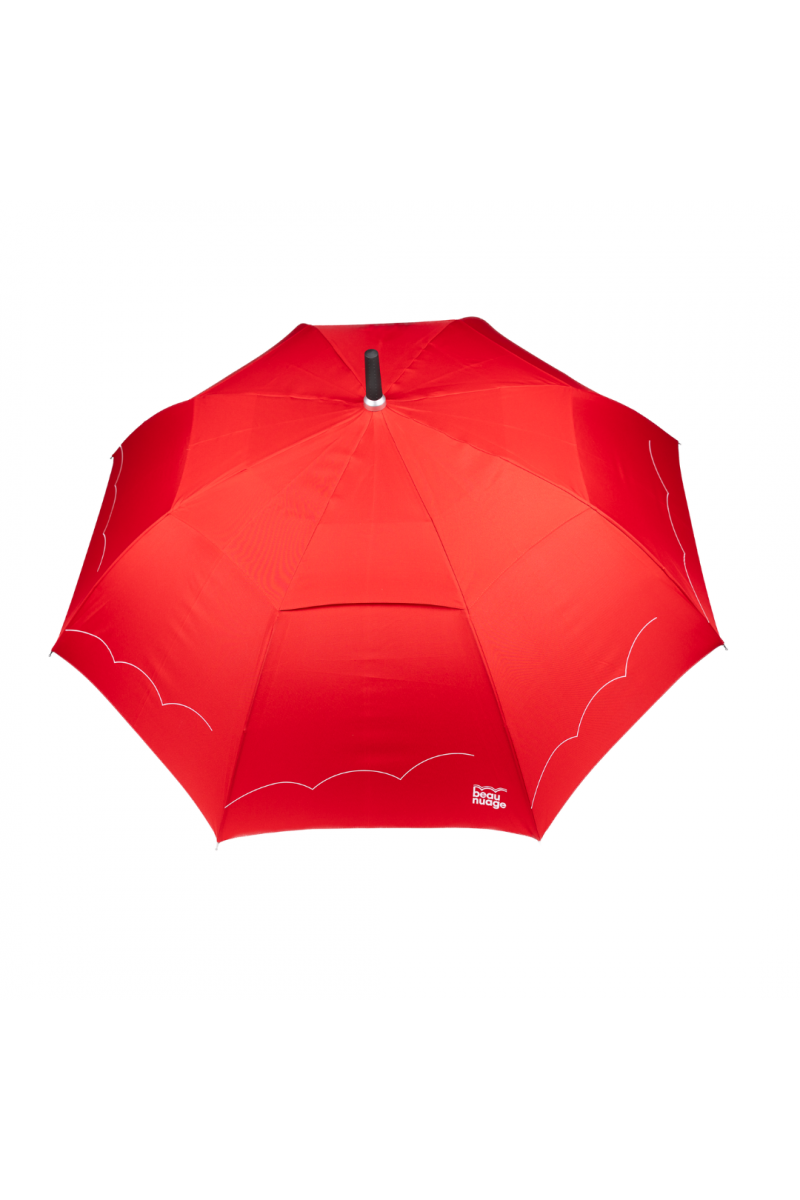 Parapluie - Le Gentleman porté bandoulière rouge