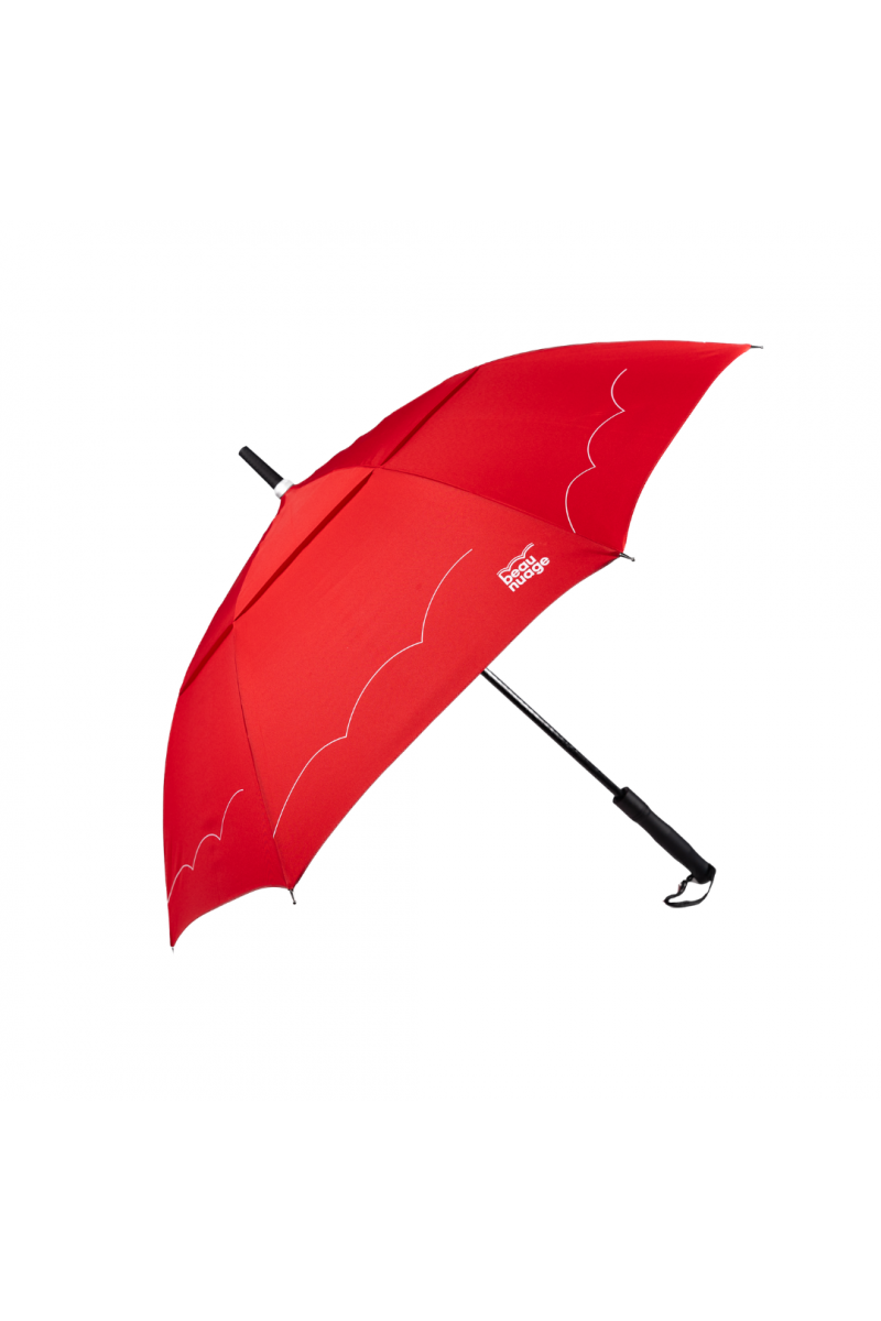 Parapluie - Le Gentleman porté bandoulière rouge