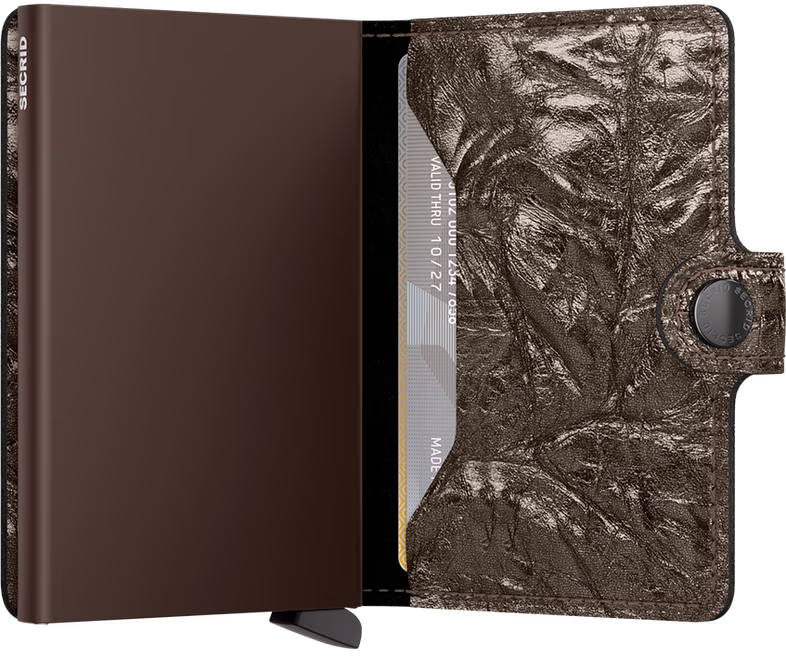 Porte cartes RFID - Miniwallet Crunch Bronze