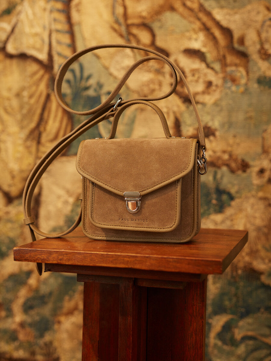 Sac Bandoulière - Mlle George XS - Kaki Velours
