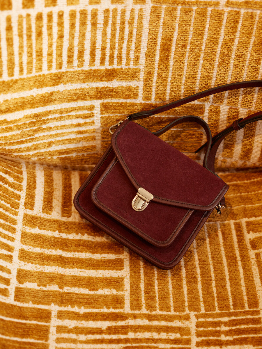 Sac Bandoulière - Mlle George XS - Aubergine Velours