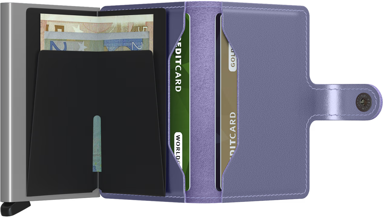 Porte cartes RFID - Miniwallet Metallic Lila